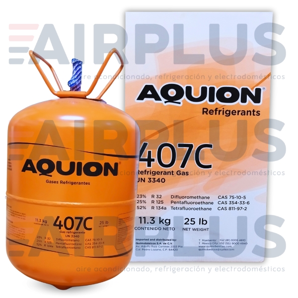 BOYA DE GAS REFRIGERANTE 407C (AQUION) DE 11.3 kg