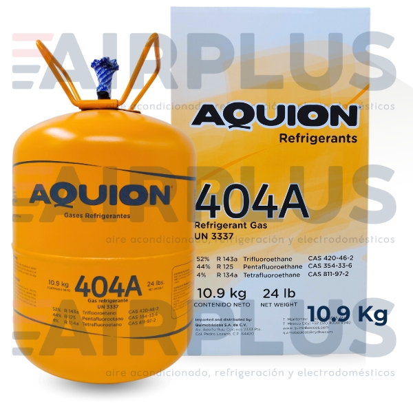 GAS REFRIGERANTE EN BOYA 404 A (AQUION) 10.9 kg