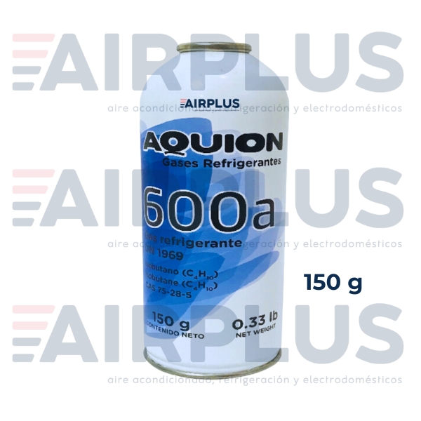 GAS REFRIGERANTE EN LATA R-600A (AQUION) 150g