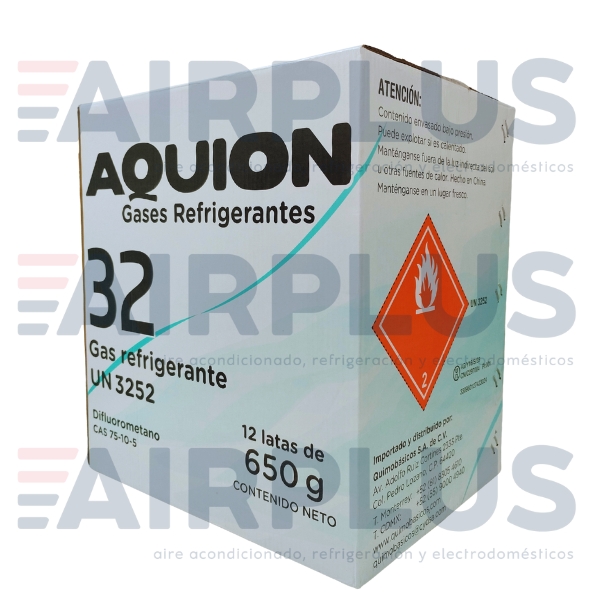 GAS REFRIGERANTE R32 (AQUION) LATA DE 650g