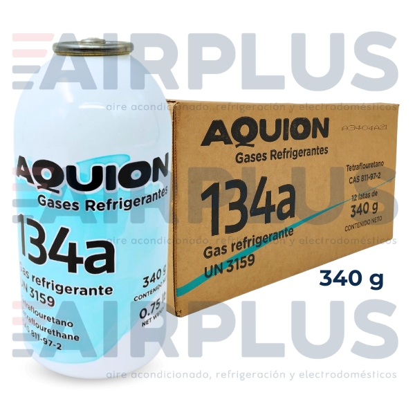 GAS REFRIGERANTE 134A (AQUION) LATA DE 340 g