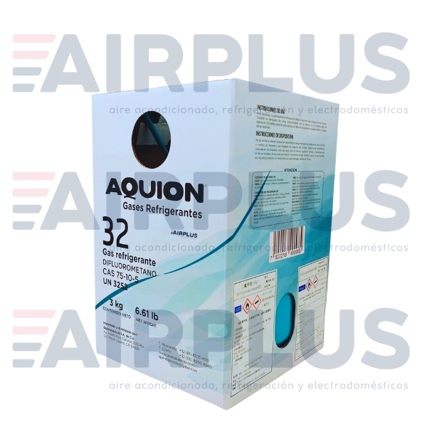 GAS REFRIGERANTE EN BOYA R32 (AQUION) 3 kg