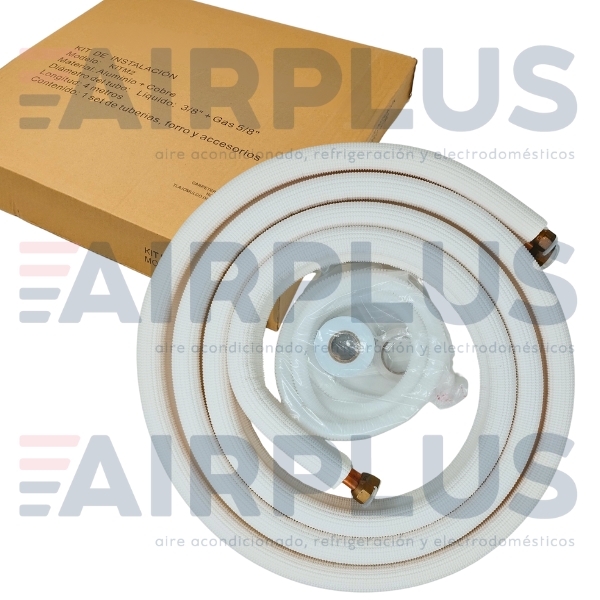 KIT DE INSTALACIÓN PARA MINISPLIT DE 5/8 x 3/8 (ALUMINIO CON PUNTA DE COBRE)
