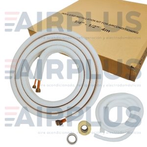 KIT DE INSTALACIÓN PARA MINISPLIT DE 1/2 x 1/4 (ALUMINIO CON PUNTA DE COBRE)