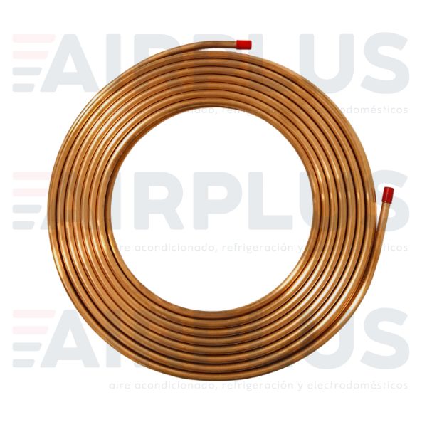 TUBO DE COBRE FLEXIBLE DE 3/8 ROLLO DE 15.24 M