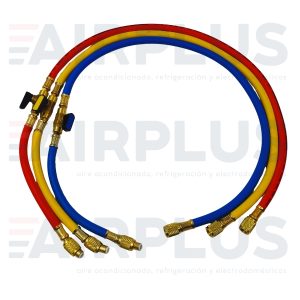 JUEGO DE MANGUERAS CORTAS 36" CON VALVULA DE BOLA DE 1/4