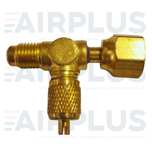 TEE DE ACCESO PARA MONTAJE DE 1/4 X 1/4 FLARE CON PIVOTE