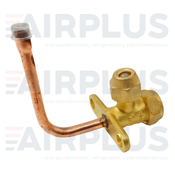 VALVULA PARA MINISPLIT CURVA DE 2 VIAS CONEXIÓN DE 1/4″