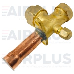 VALVULA PARA MINISPLIT RECTA DE 3 VIAS CONEXIÓN DE 3/4″