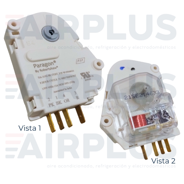 RELOJ DESHIELO WHIRLPOOL ORIGINAL 8 H SIN CABLES (2-1-4-3) /W10740038/W10844633/ 4210778