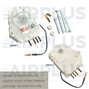 RELOJ DE DESHIELO CON CABLE 8 HORAS WHIRLPOOL 482493/W10822278